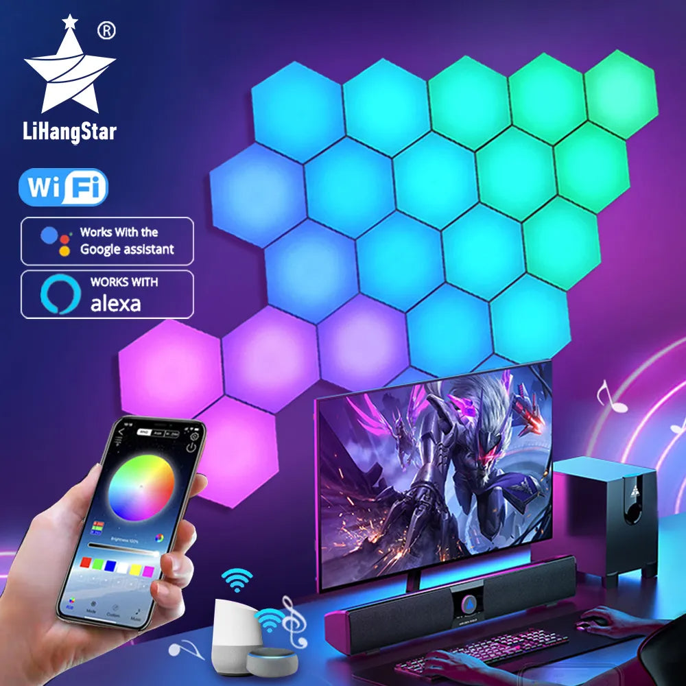 LED Hexagon Light Panels