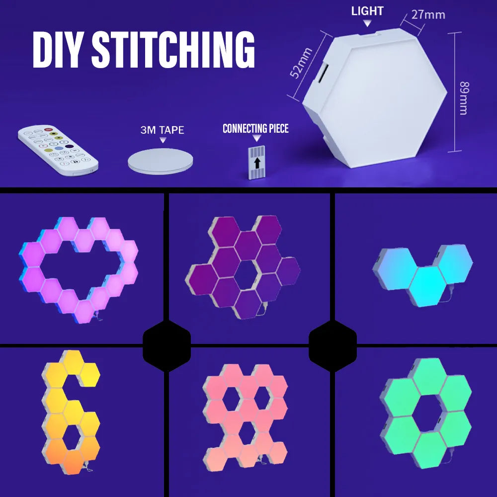 LED Hexagon Light Panels