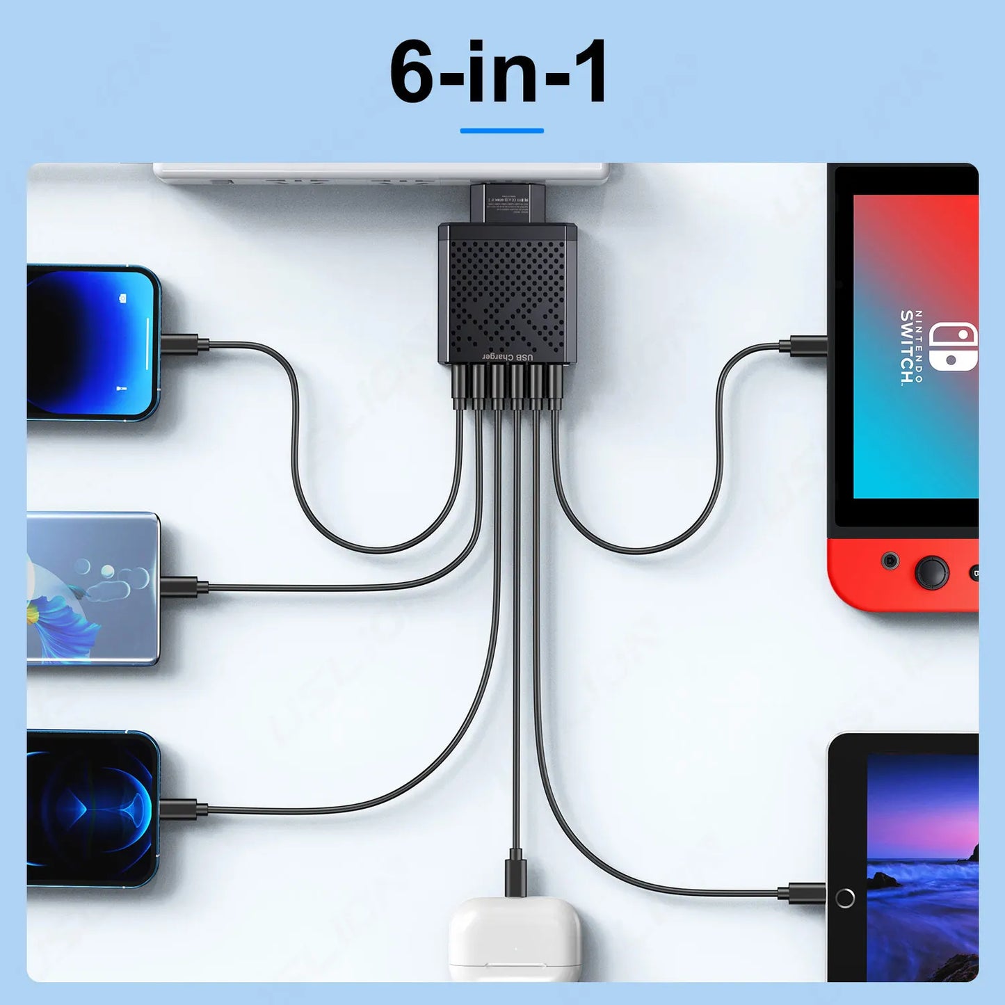 6 in 1 USB Charger
