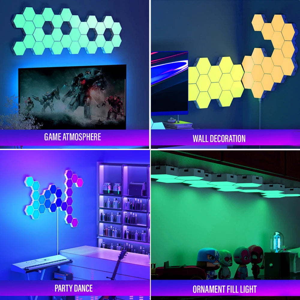 LED Hexagon Light Panels
