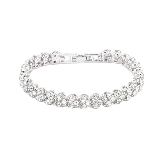 Roman Crystal Chain Bracelet