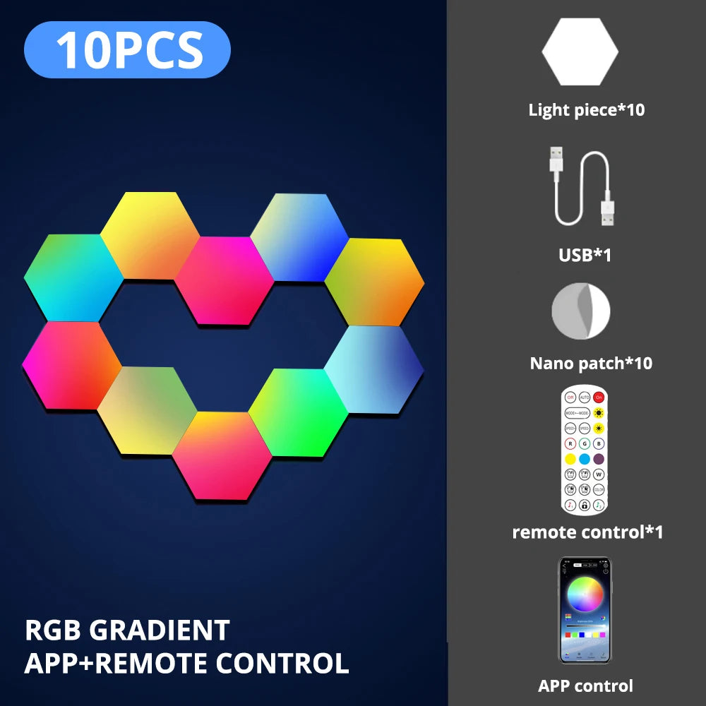 LED Hexagon Light Panels